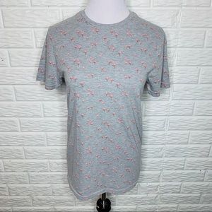 GOODFELLOW & CO Pink Flamingo Short Sleeve Tee T-Shirt Size S